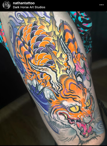 Explore tattoo ideas for outer forearm, creative tattoo ideas in Hinesville, available at Dark Horse Art Studios