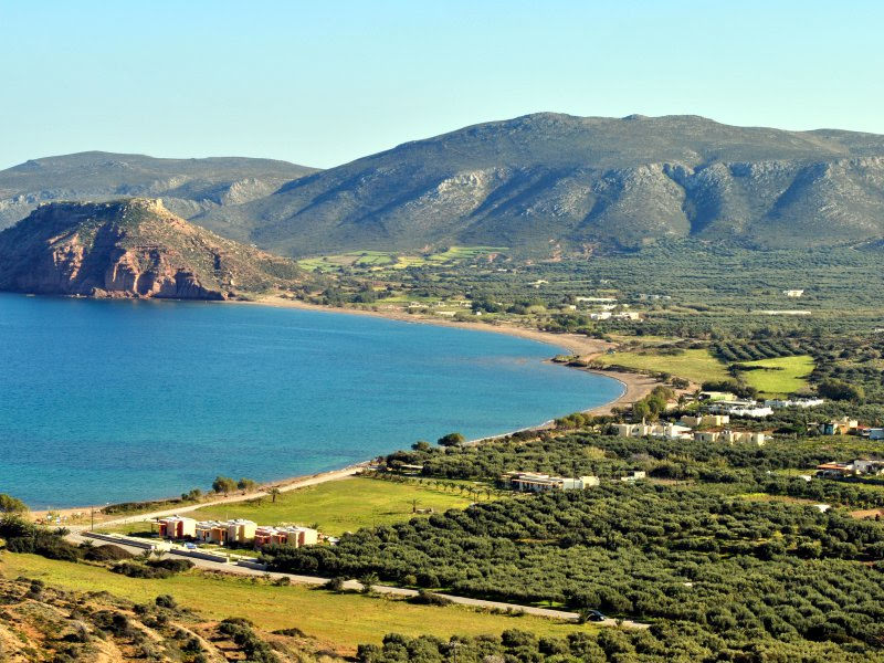 Foto de Kouremenos beach área de servicios