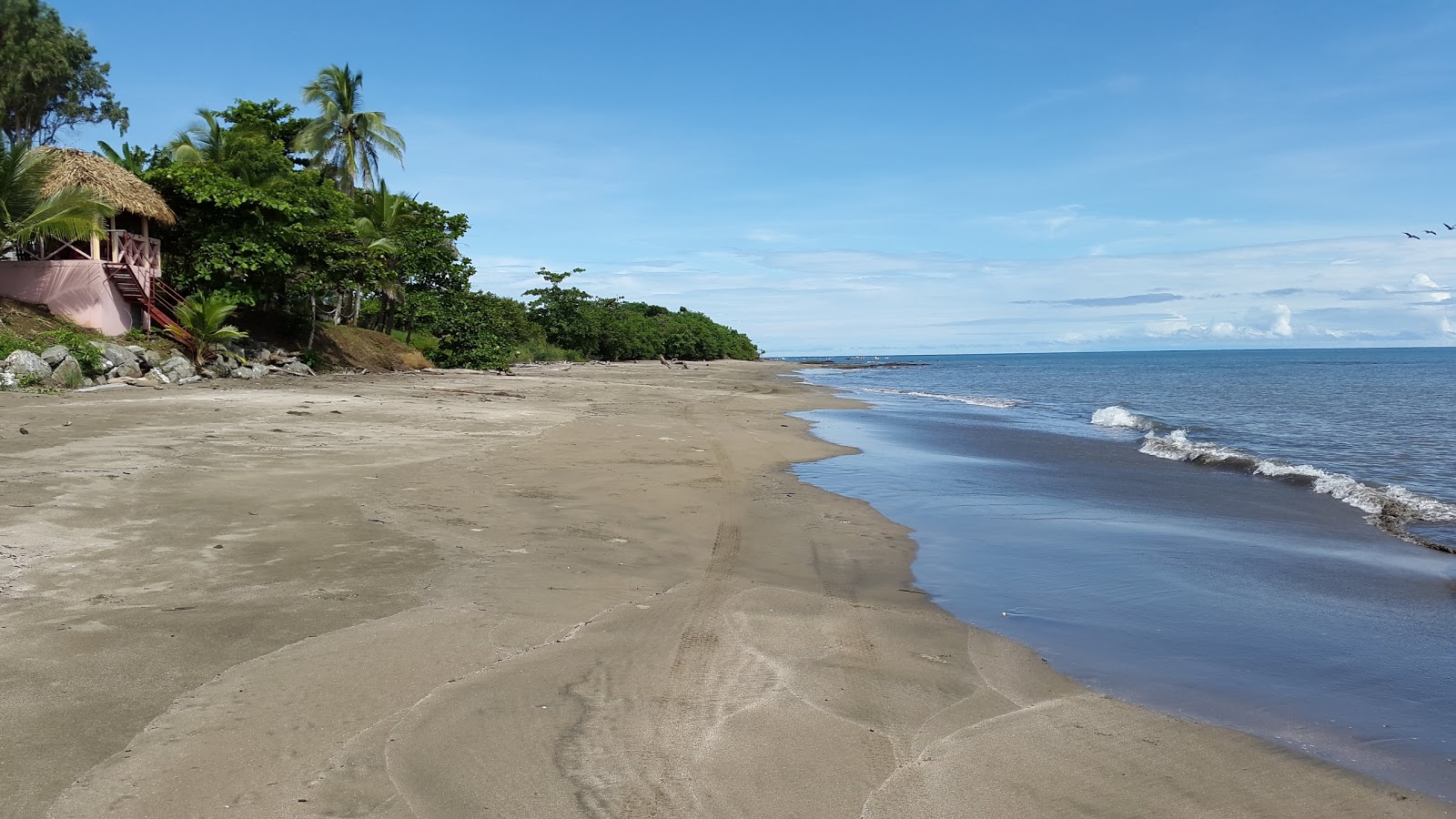 Fotografija Ojo de Agua Beach z rjavi pesek površino