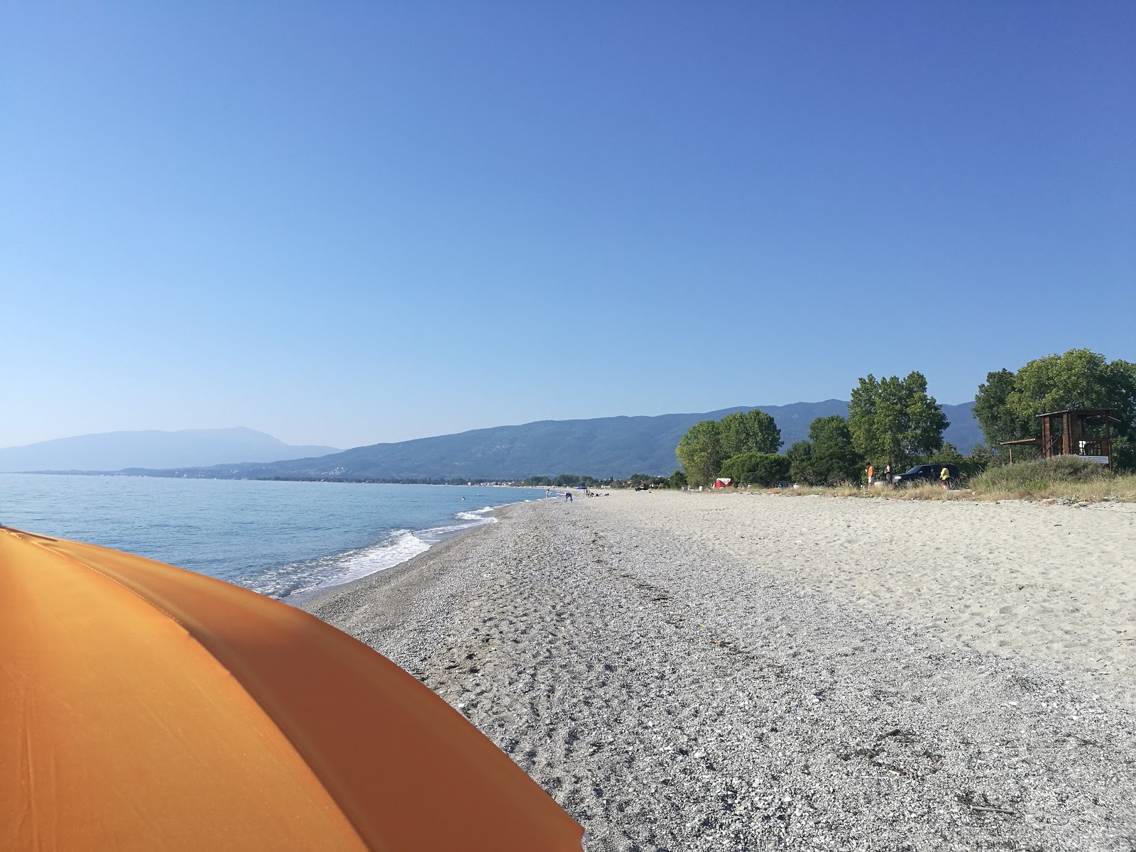 Foto von Mylos beach mit türkisfarbenes wasser Oberfläche