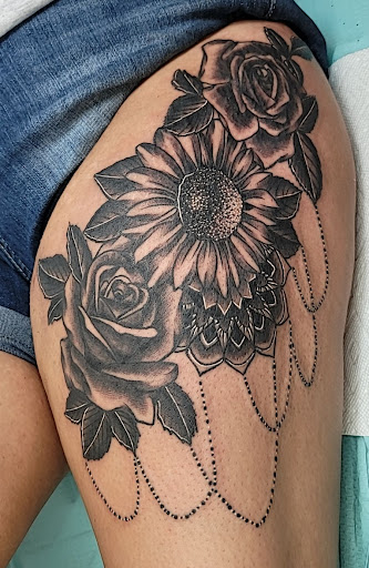 Explore cross tattoos ideas, creative tattoo ideas in Slidell, available at 504 Ink Tattoos