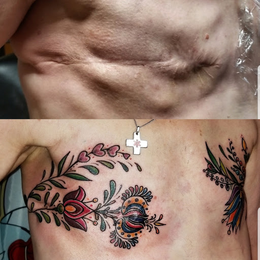 Explore small hawaiian tattoo ideas, creative tattoo ideas in Asheboro, available at Wonderland Tattoo