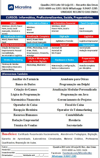 Logo da empresa - Microlins