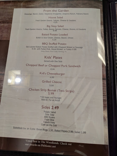 Restaurant «Pit Master BBQ Cafe», reviews and photos, 343 Sawdust Rd, Spring, TX 77380, USA