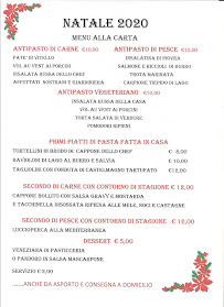Menu du Kopi Club à Laveno-Mombello