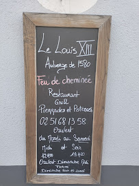 Menu / carte de Restaurant Le Louis XIII à Challans