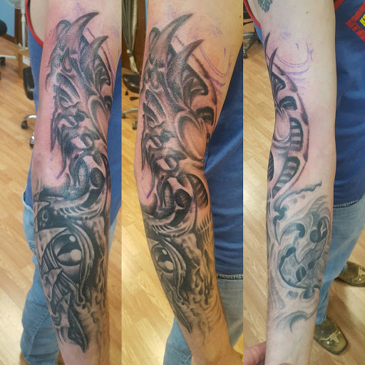Explore kaneki tattoo ideas, creative tattoo ideas in Wheeling, available at SPFX Tattoo