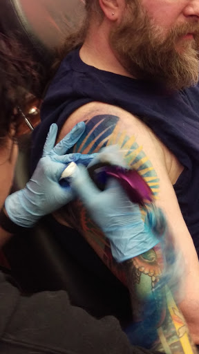 Explore swirl tattoo ideas, creative tattoo ideas in Chicago, available at Tattoo Factory