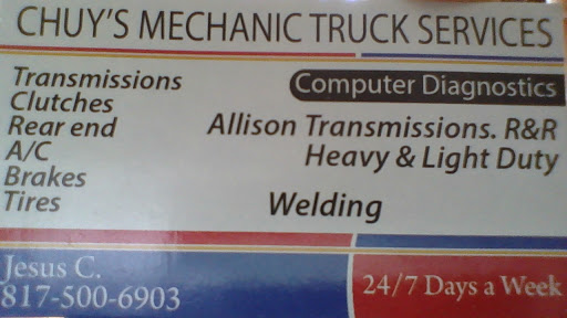 Ft.Worth Truck Repair 24/7 Chuy's Mechanic Truck Service