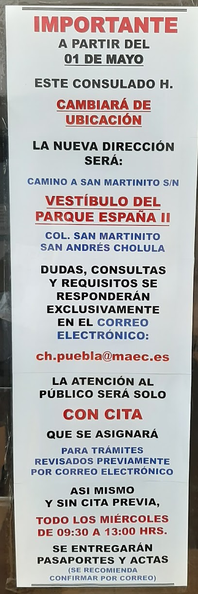 Consulado Honorario de España en Puebla