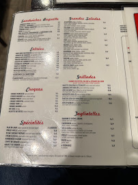 Bistro L'Atlantique à Paris (le menu)