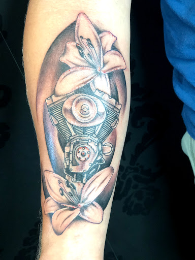 Explore mom son tattoo ideas, creative tattoo ideas in Sanford, available at Hudson & Company Tattoo Studio