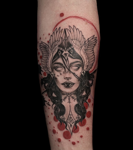 Explore dark tattoos ideas, creative tattoo ideas in Newtonville, available at Nirvana Tattoo Studio