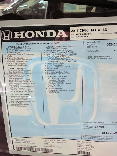 Honda Dealer «Brown Honda», reviews and photos, 960 Hilton Heights Rd, Charlottesville, VA 22901, USA