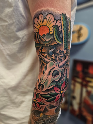 Explore gypsy tattoo ideas, creative tattoo ideas in Seymour, available at 3 Sevens Tattoo