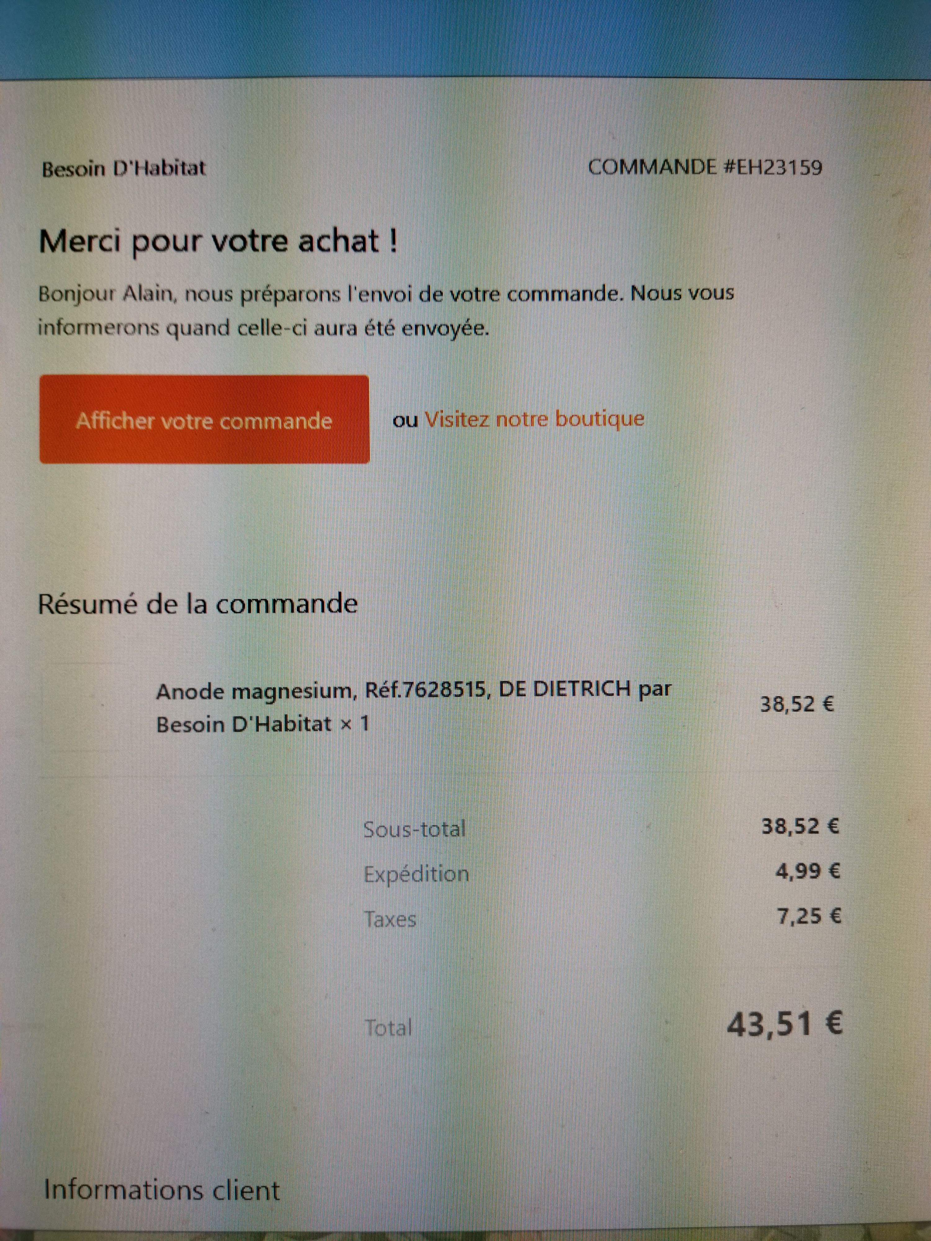 Photo n° 1 de l'avis de Oleg.b fait le 19/02/2022 à 12:42