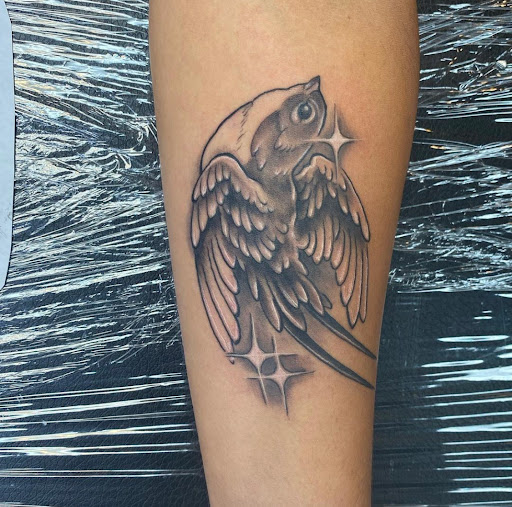 Explore anime sleeve tattoo ideas, creative tattoo ideas in Orlando, available at Fine Ink Studios Tattoos