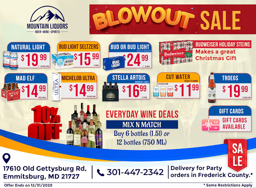 Liquor Store «Mountain Liquors Inc», reviews and photos, 17610 Old Gettysburg Rd, Emmitsburg, MD 21727, USA
