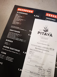 Pitaya Thaï Street Food à Marseille menu