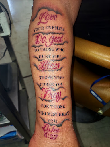 Explore family heart tattoo ideas, creative tattoo ideas in Odessa, available at Little Dragon Tattoos Studio