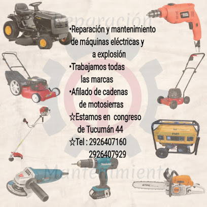 Taller de reparación y mantenimiento de máquinas eléctricas y a explosión de Hernán Bineder