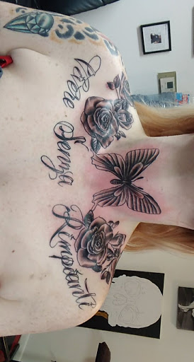 Explore crest tattoo ideas, creative tattoo ideas in Fort Dodge, available at Black Diamond Tattoo Studio