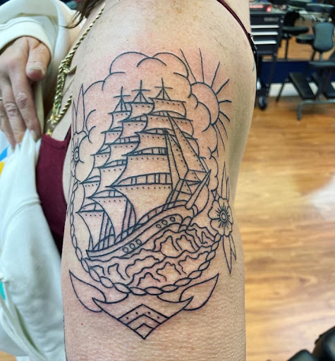 Explore oshun tattoo ideas, creative tattoo ideas in Cocoa, available at Rorschach Tattoo Shop and Piercing Studio