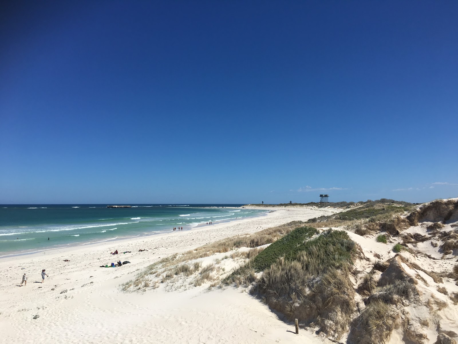 Photo de Back Beach Lancelin avec rivage droit, long