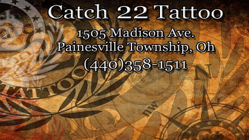 Catch 22 Tattoo, 1505 Madison Ave, Painesville, OH 44077, USA, 