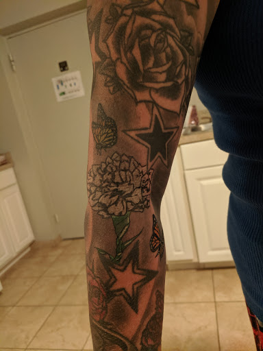 Explore ocean tattoo ideas black and white, creative tattoo ideas in Davis, available at SIX GUN SOUND TATTOO