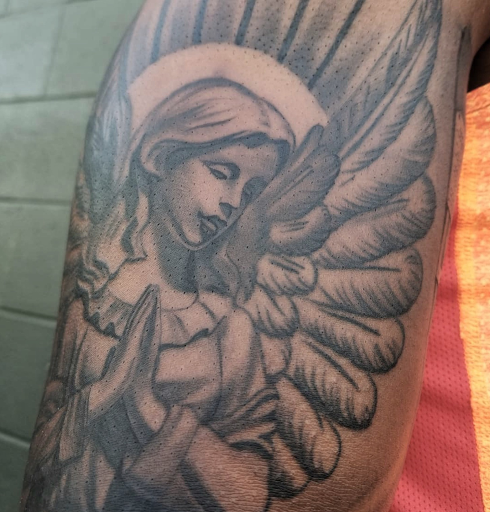 Explore semper fi tattoo ideas, creative tattoo ideas in San Antonio, available at Firme Copias Tattoo Studio