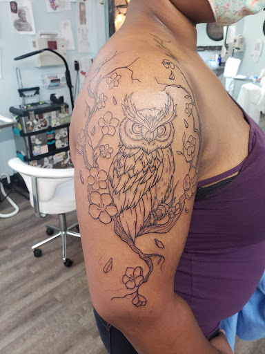 Explore random tattoo sleeve ideas, creative tattoo ideas in Lawrenceville, available at Steele Ink Studios Body Art