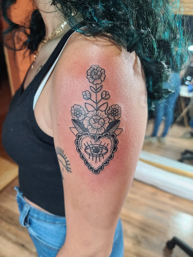 Explore papa bear tattoo ideas, creative tattoo ideas in Houston, available at MS Studios Houstons Ink Therapy