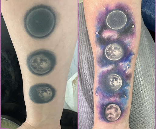 Explore awesome finger tattoo ideas, creative tattoo ideas in Goshen, available at Lady Luck Studio