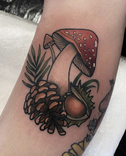 Explore male ankle tattoo ideas, creative tattoo ideas in Hailey, available at Mountain Rose Tattoo Studio