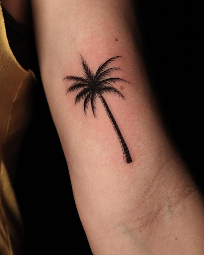 Explore anime leg tattoo ideas, creative tattoo ideas in Montgomery, available at Flying Eye Tattoo Studio