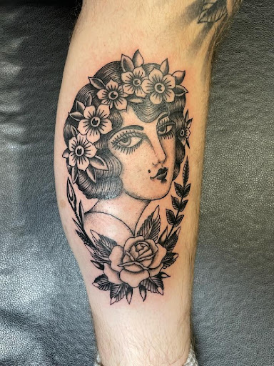 Explore indian chief tattoo ideas, creative tattoo ideas in Mesa, available at Ranger Tattoo & Piercing