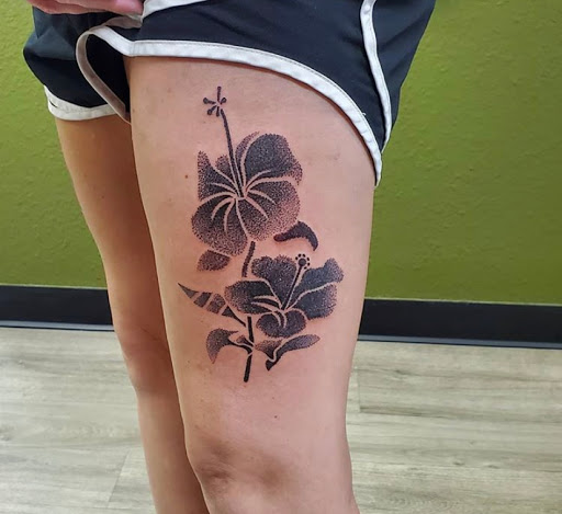 Explore scalp tattoo ideas, creative tattoo ideas in Dallas, available at Change of Tides Tattoo