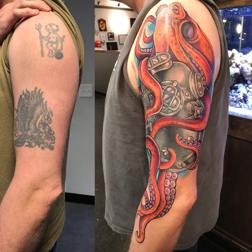 Explore ram tattoo ideas, creative tattoo ideas in Kennewick, available at Gravity Tattoo