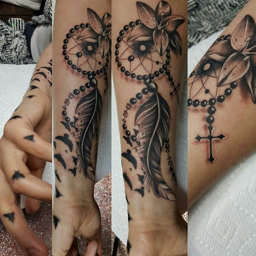 Explore tattoo ideas on leg for men, creative tattoo ideas in Lancaster, available at Beautiful Sin Tattoos & Body Piercings