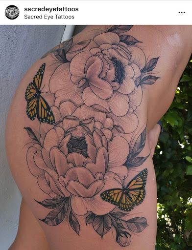 Explore peaky blinders tattoo ideas, creative tattoo ideas in Hollywood, available at Sacred Eye Tattoos