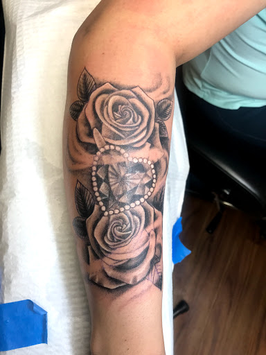 Explore blackout tattoo ideas, creative tattoo ideas in Amarillo, available at Tattoo Spa LLC