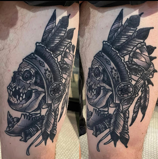 Explore to the moon and back tattoo ideas, creative tattoo ideas in Wilkes Barre, available at South Main Street Tattoo