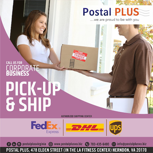 Mailing Service «Postal Plus», reviews and photos, 478 Elden St, Herndon, VA 20170, USA