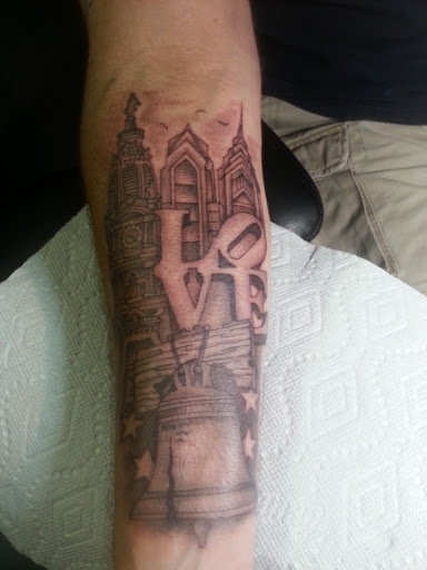 Explore shoulder tattoo ideas for men, creative tattoo ideas in Philadelphia, available at Tattoo Odyssey Inc