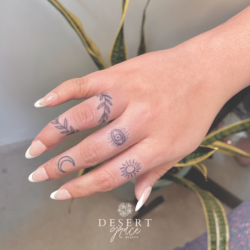 Explore star wrist tattoo ideas, creative tattoo ideas in Phoenix, available at Desert Grace Beauty