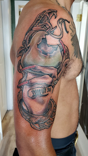 Find alpha and omega tattoo ideas for your next unique tattoo in Vallejo at Allied Ink Tattoos and Piercings