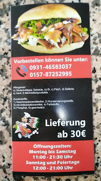 Dönmez Döner à Gerbrunn menu