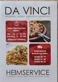 Restaurant italien Da Vinci à Hochspeyer - menu / carte