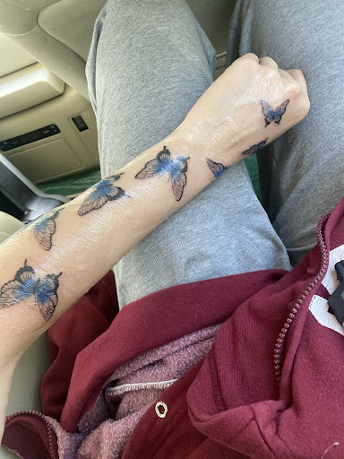 Explore patriotic tattoo sleeve ideas, creative tattoo ideas in Arlington Heights, available at Studio M Tattoos